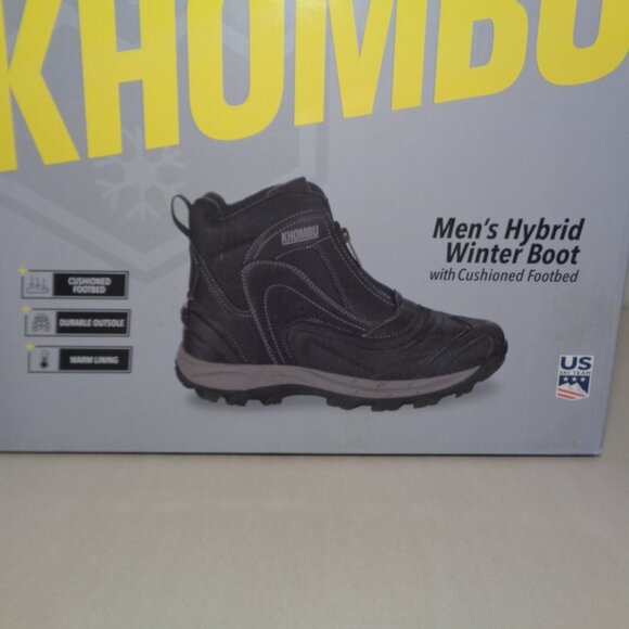 Khombu Size 10 M MASON Black Hybrid Boots New Men's Shoes - Picture 15 of 16